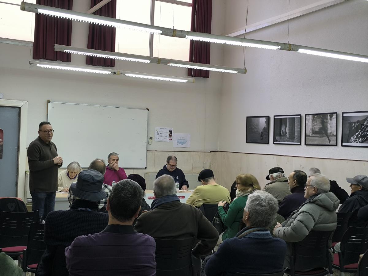 Asamblea de la Federación de Pensionistas de CCOO Madrid en la Comarca del Henares