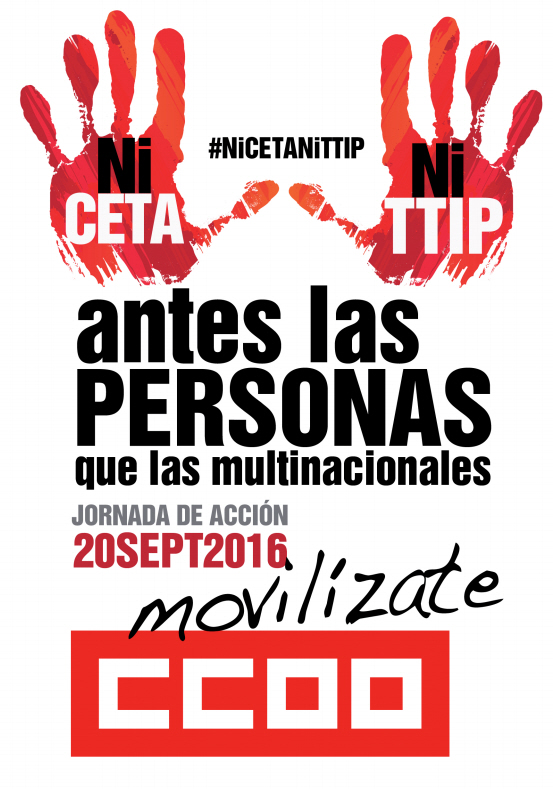 Ni CETA ni TTIP, antes las personas que las multinacionales