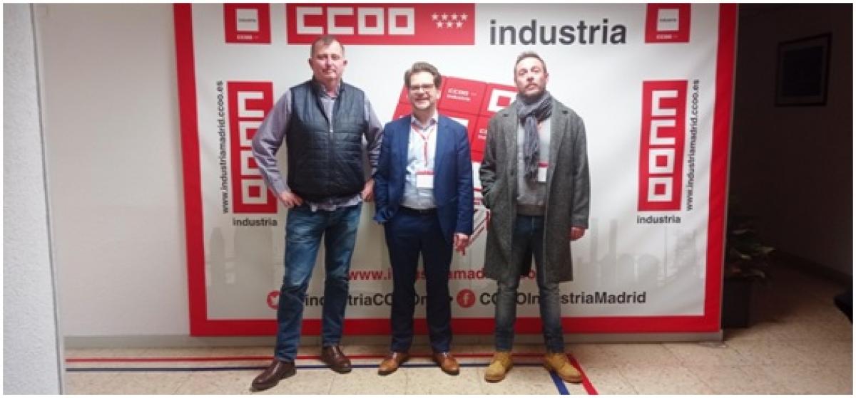 De izquierda a derecha, José Manuel Casado, Thorben Albrecht y Álvaro Garrido