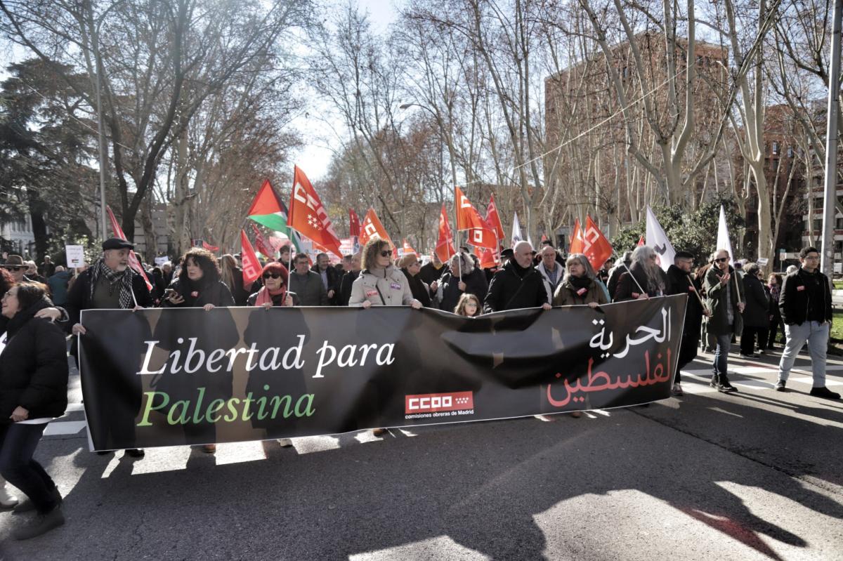 Manifestación en solidaridad con el pueblo palestino, Madrid 20 de enero de 2024