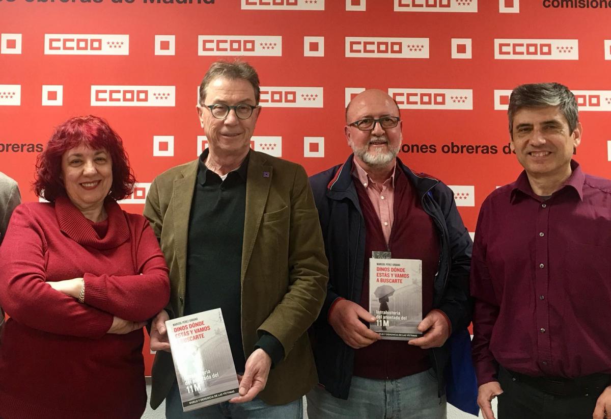Marisol Pérrez Urbano, Jaime Cedrún, Luis Miguel López Reillo (UGT Madrid) y Juan Carlos Cabrero
