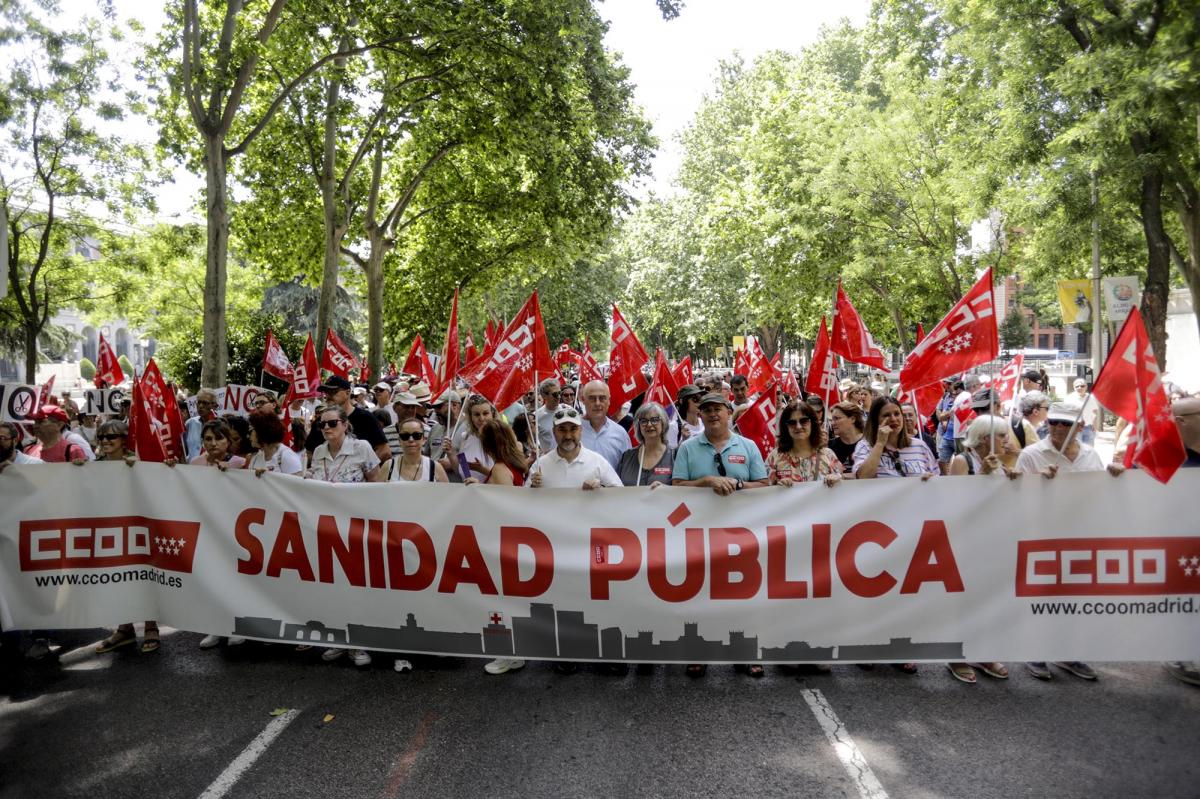 Manifestación para salvar la sanidad pública, el 31 de mayo de 2026