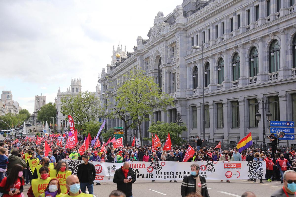 El 1º de Mayo volvió a las calles de Madrid