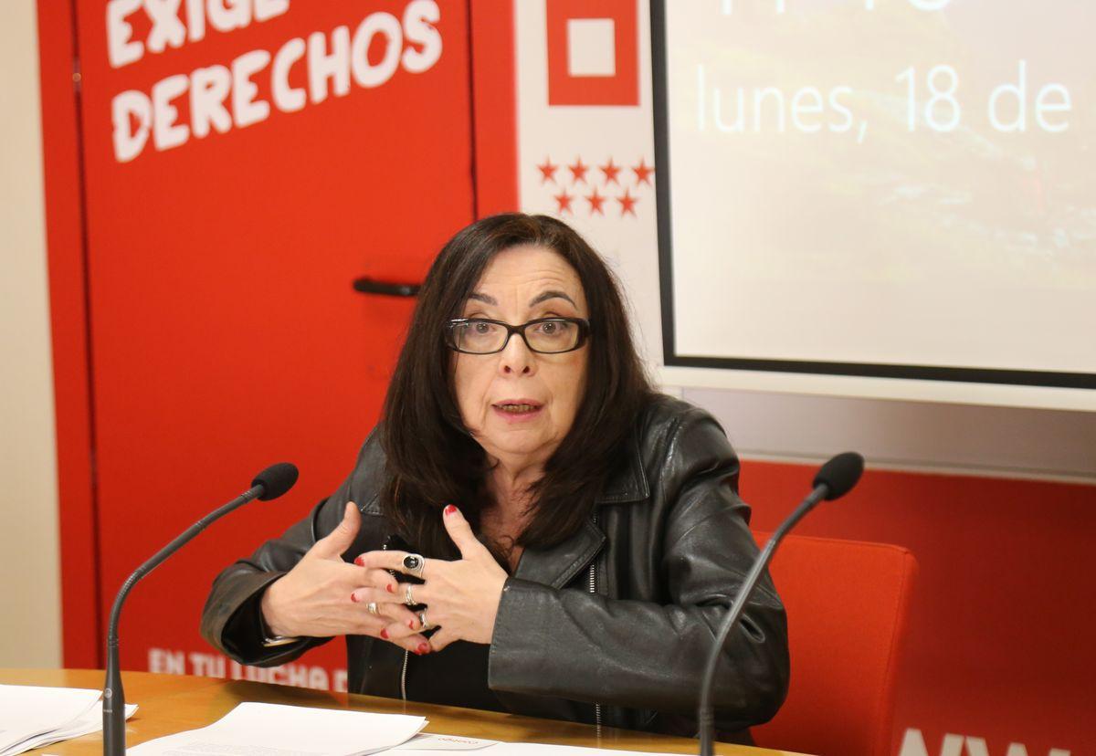 Isabel Galvín ayer, durante la rueda de prensa