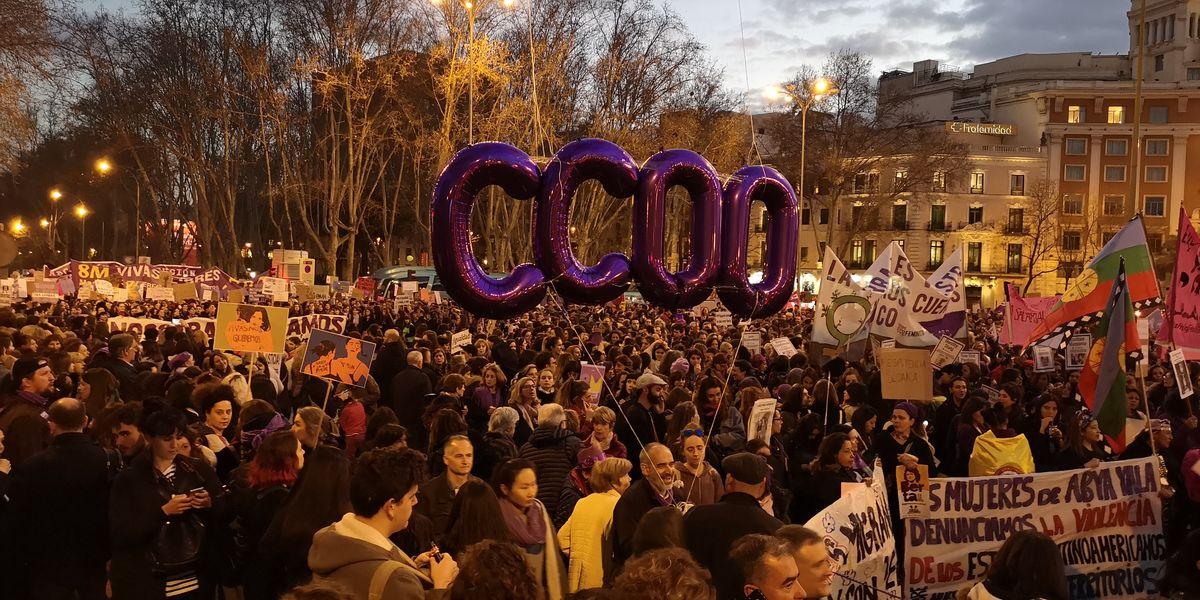 Manifestacion 8M, D�a Internacional de la Mujer Trabajadora, Madrid 2019