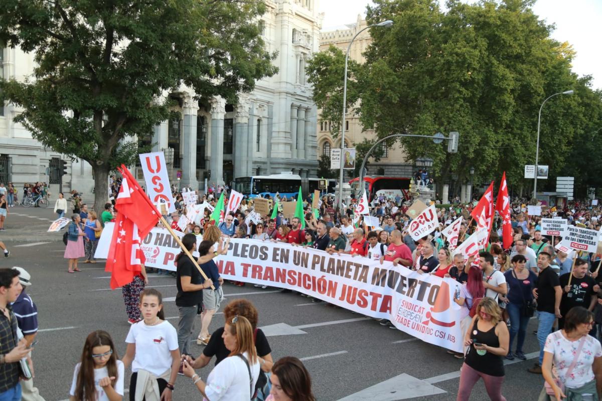 CCOO de Madrid se suma a la manifestación para exigir medidas ante la emergencia climática