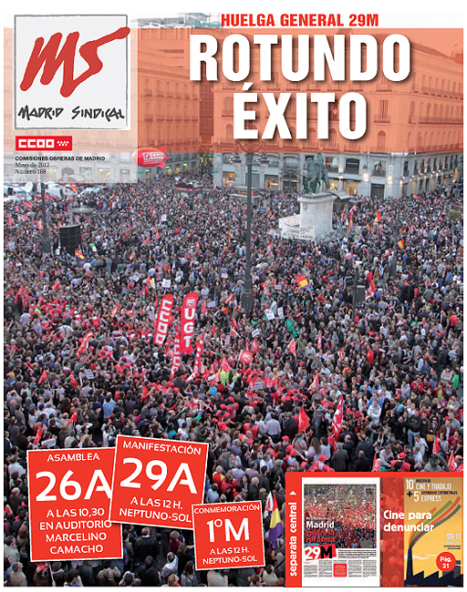 Madrid Sindical nº 168, Mayo 2012