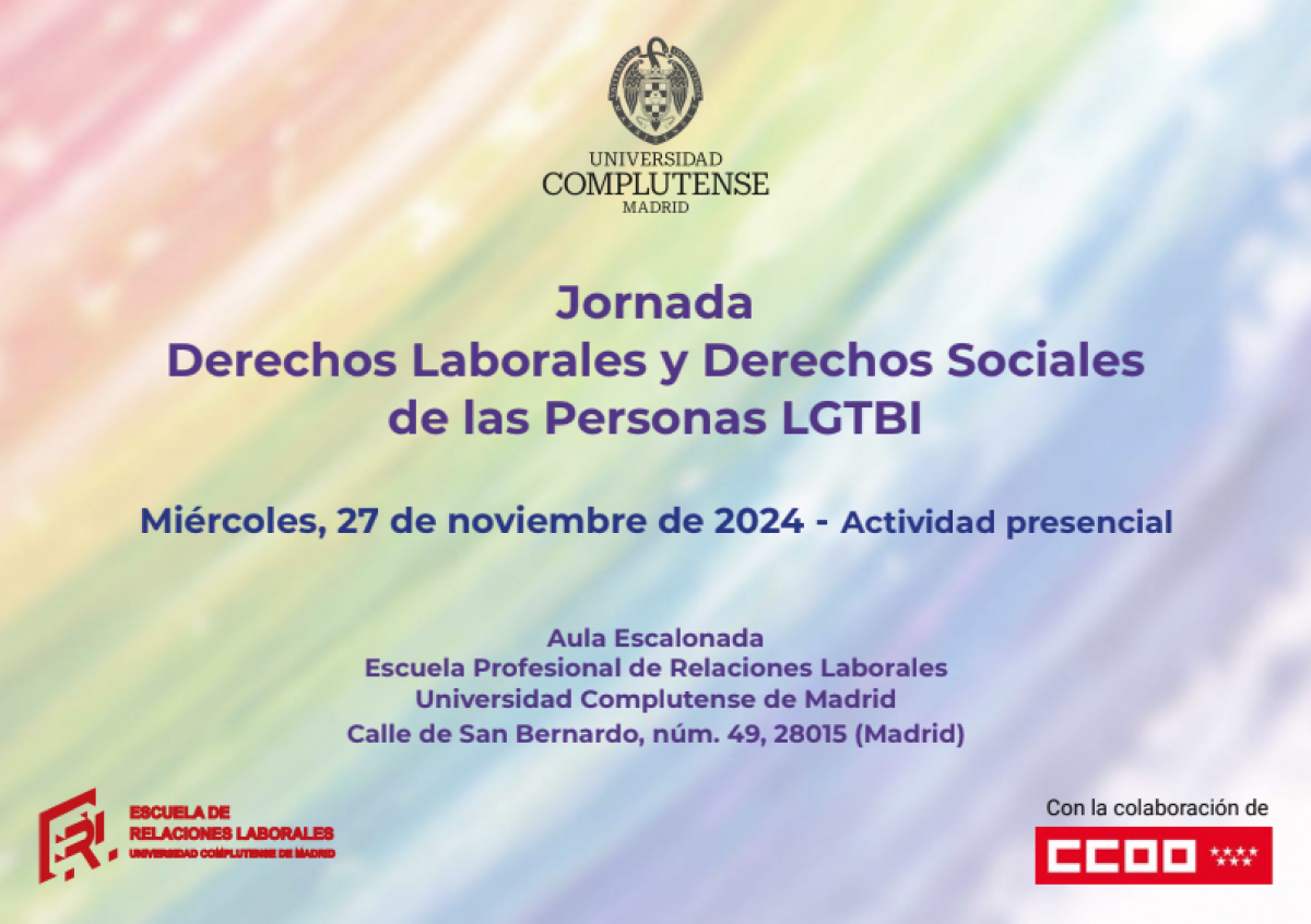 Jornada derechos laborales y derechos sociales de las personas LGTB