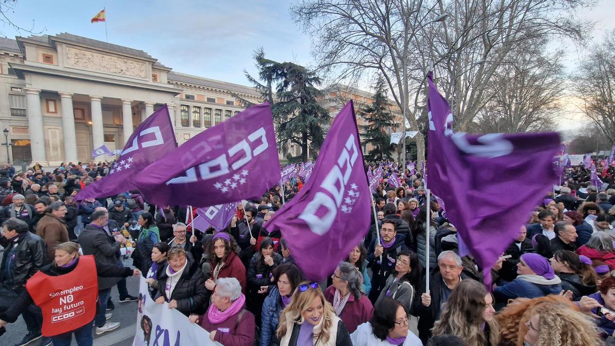 Manifestación 8M 2023 en Madrid