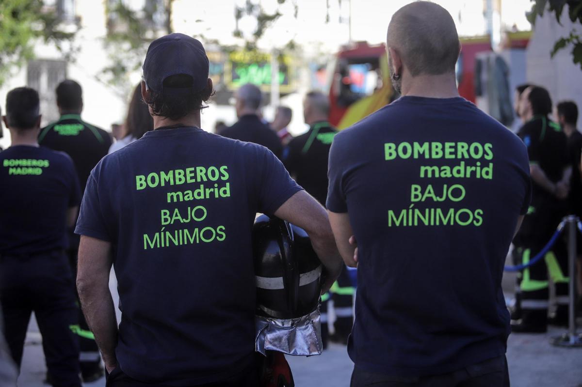 Los Bomberos del Ayuntamiento de Madrid alertan de la falta de refuerzo de personal ante la visita del Papa