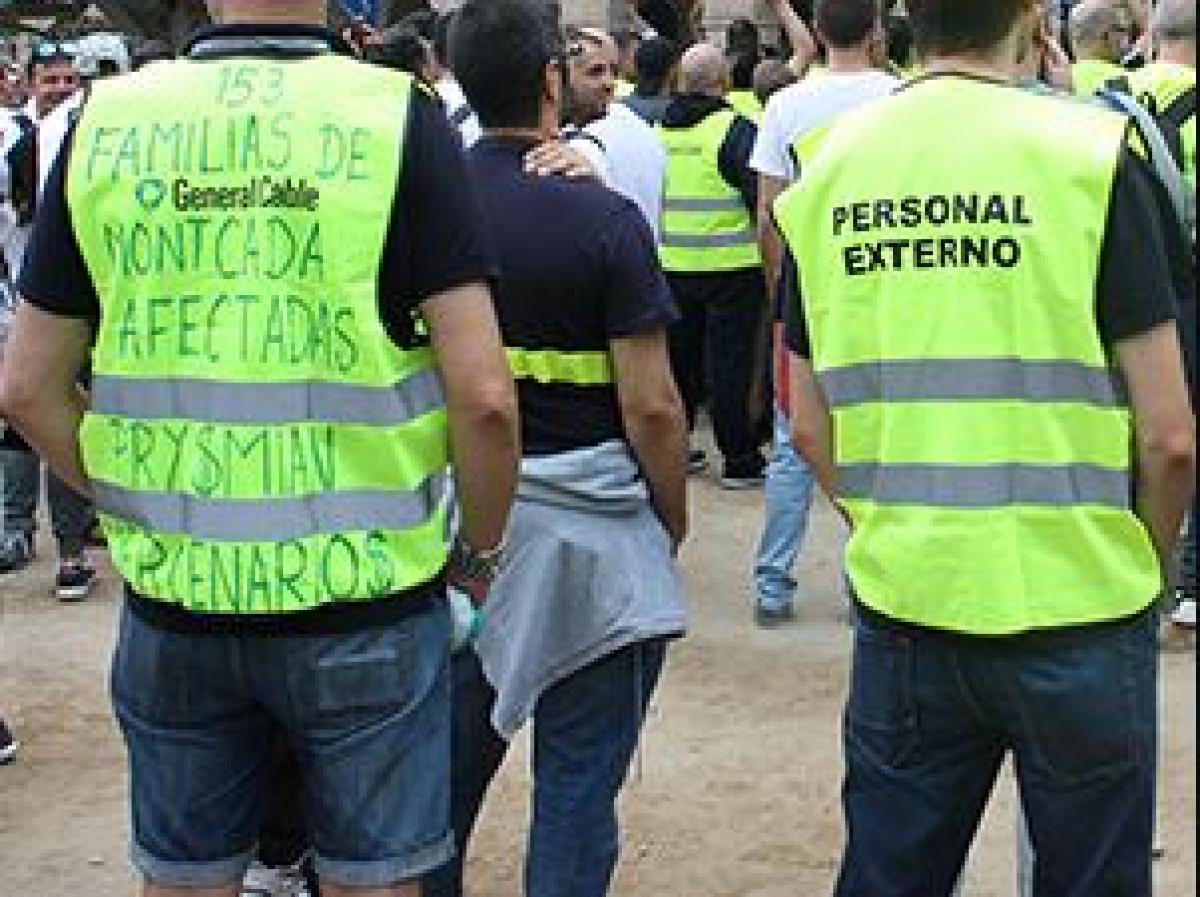 Concentración de trabajadores de Prysmian