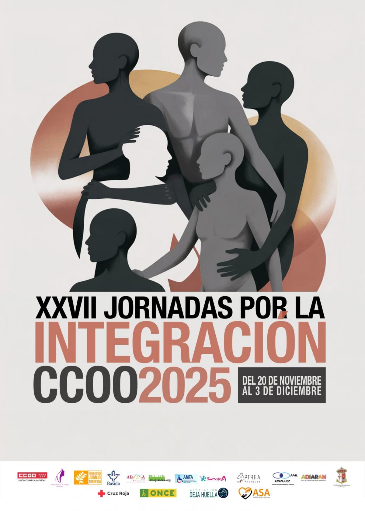 Cartel XXVII Jornadas por la Integración: compromiso, diversidad e inclusión