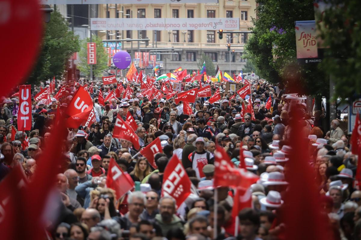 Mayo 2025. Manifestación del 1º de Mayo en Madrid