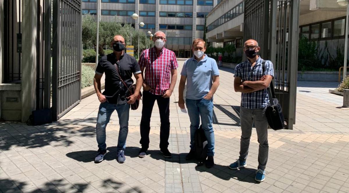 Representantes de CCOO en la comisión de seguimiento del carbón