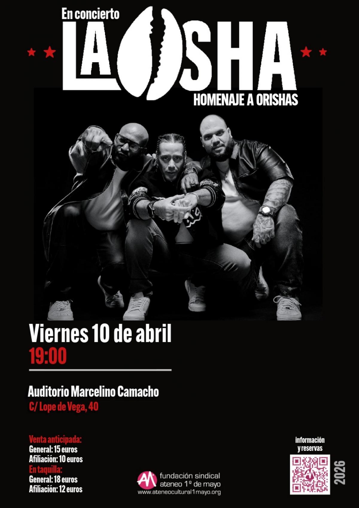 Cartel concierto La Osha