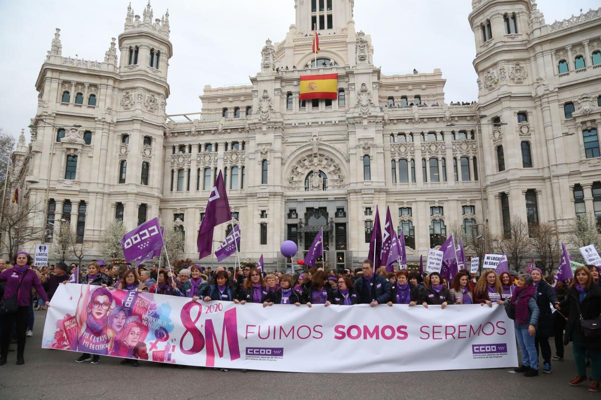 Manifestacion 8M 2020 en Madrid