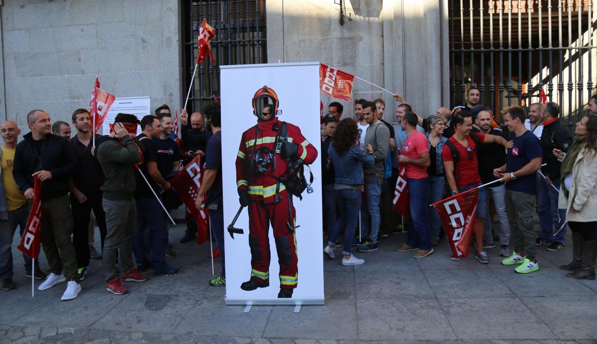 La plantilla de mantenimiento de los t�neles de la M30 convoca concentraciones ante el Ayuntamiento de Madrid