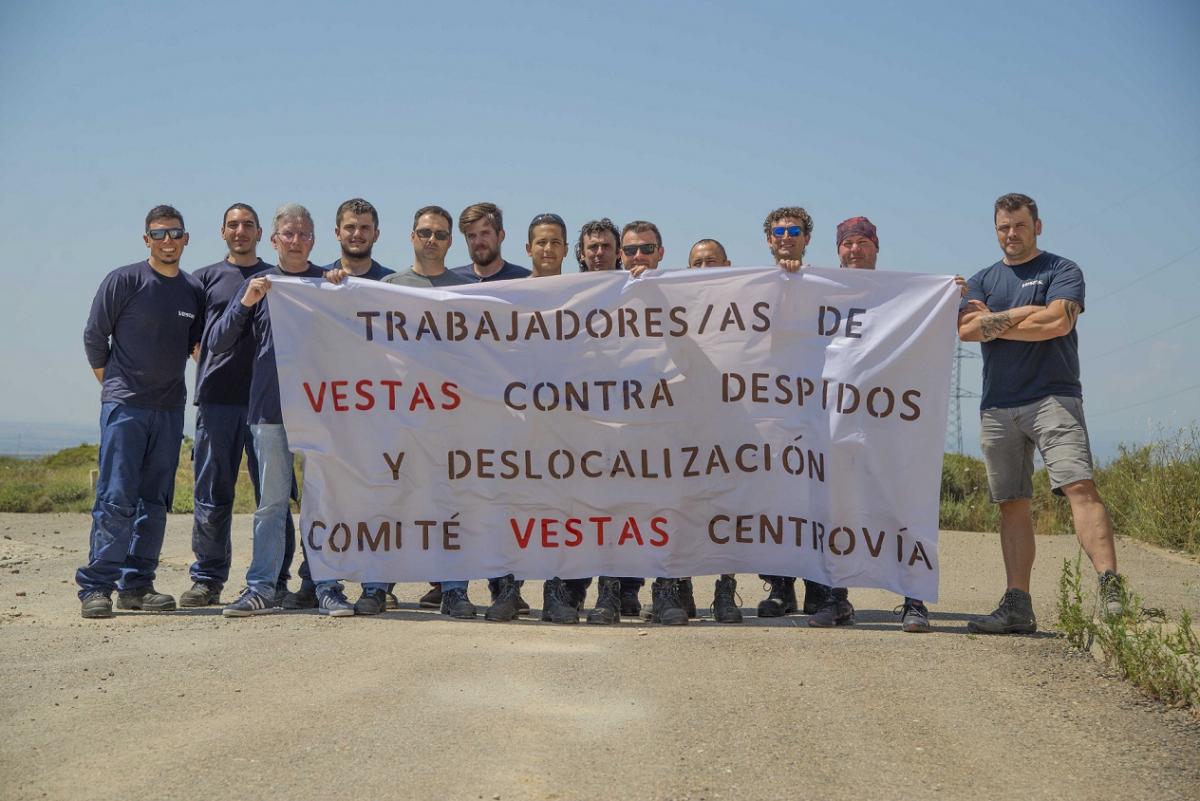 Los trabajadores de Vestas rechazan la deslocalización y los despidos