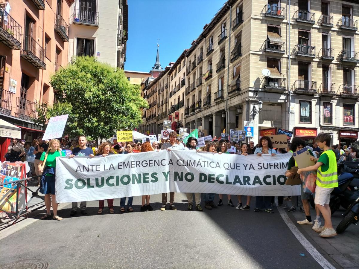 CCOO participa en la accin contra el cambio climtico en Madrid