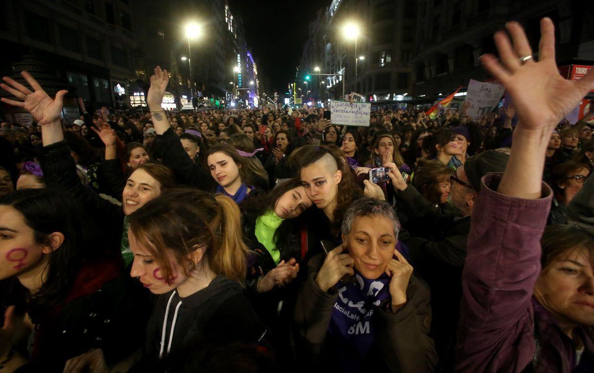 Manifestacion 8M, Día Internacional de la Mujer Trabajadora, Madrid 2019