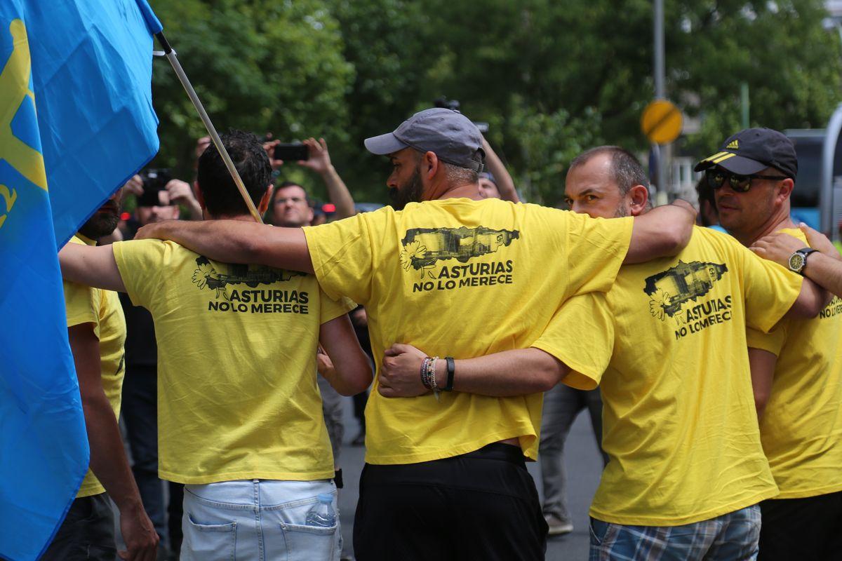 Manifestacin de la plantilla de Alcoa en Madrid, 24-6-2019