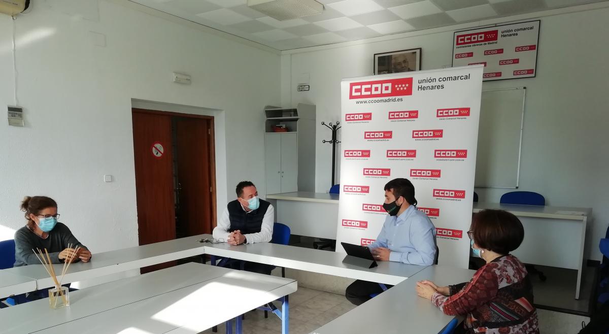 CCOO Henares y Podemos de la Comunidad de Madrid estrechan lazos