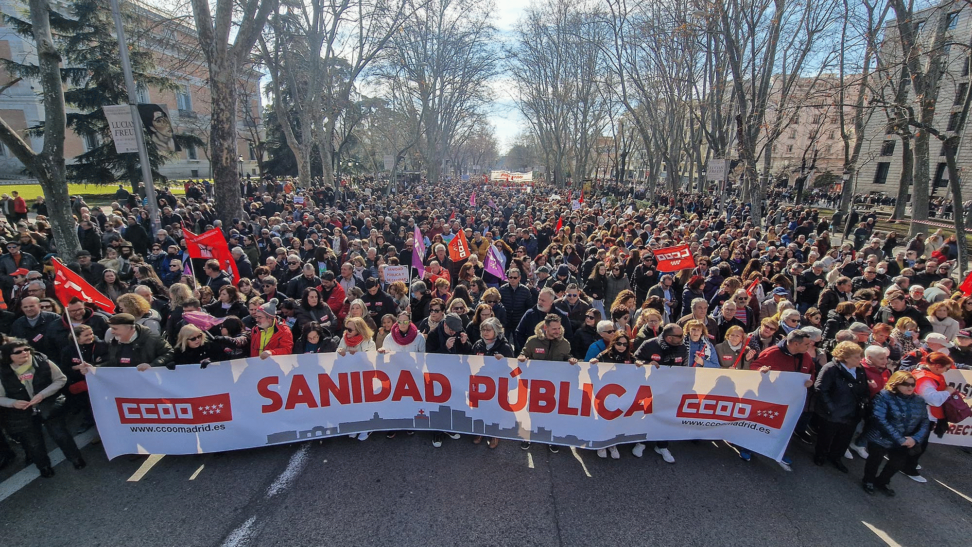 Madrid vuelve a ser un clamor en defensa de la sanidad pública