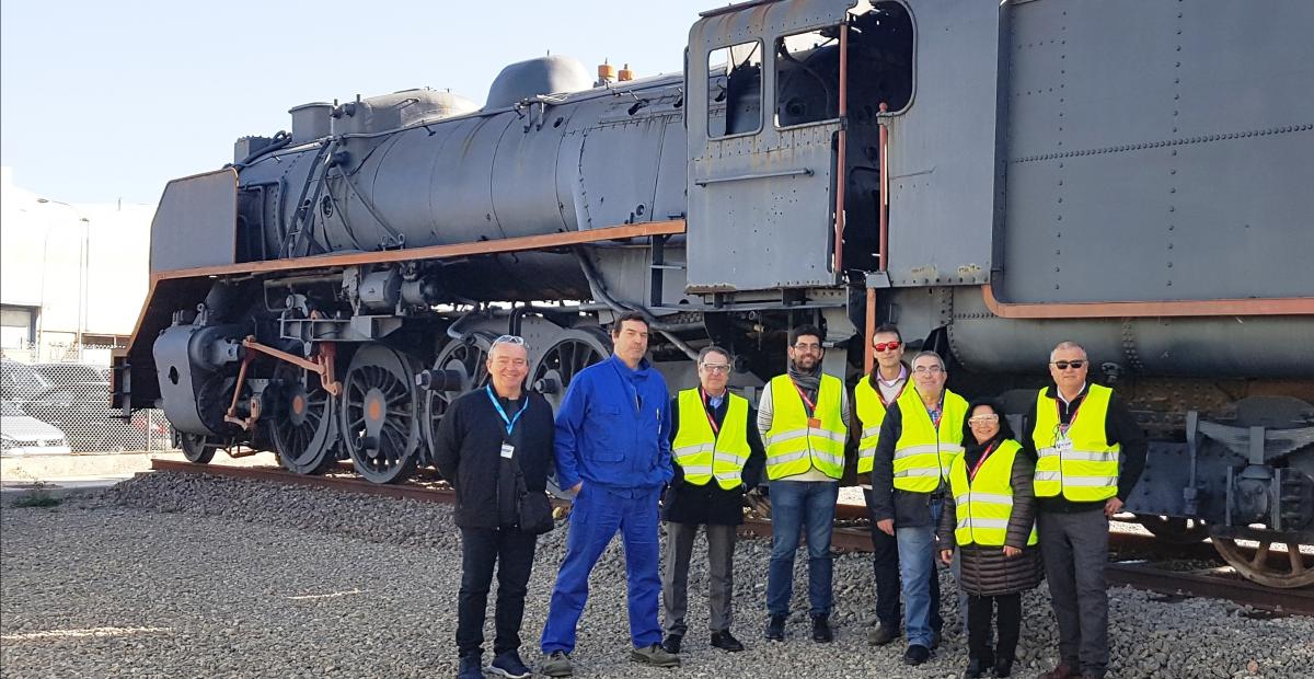 Inagen de la Delegacion de CCOO con miembro del comité de CCOO.