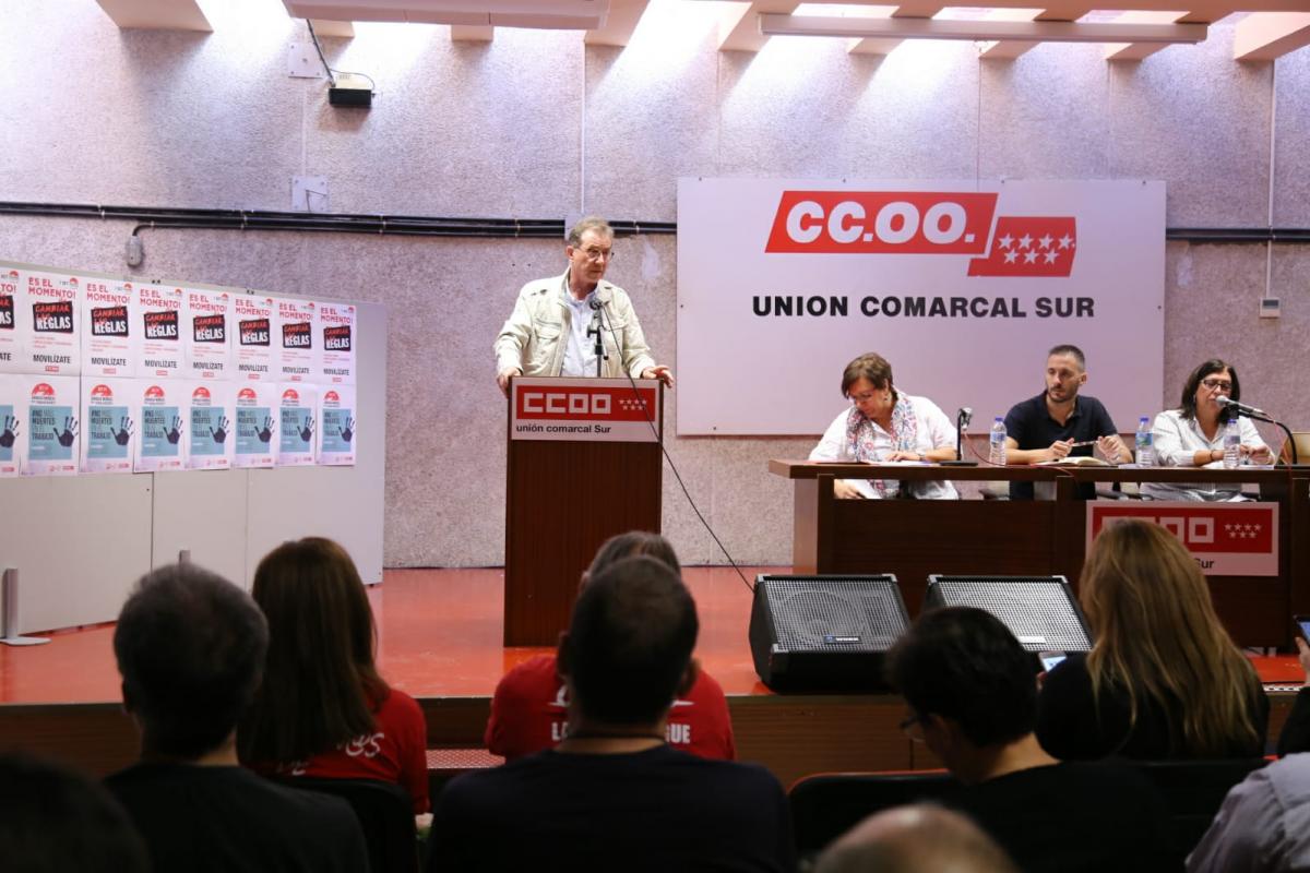 Asamblea de delegados y delegadas de la Comarca Sur de CCOO Madrid (Getafe)