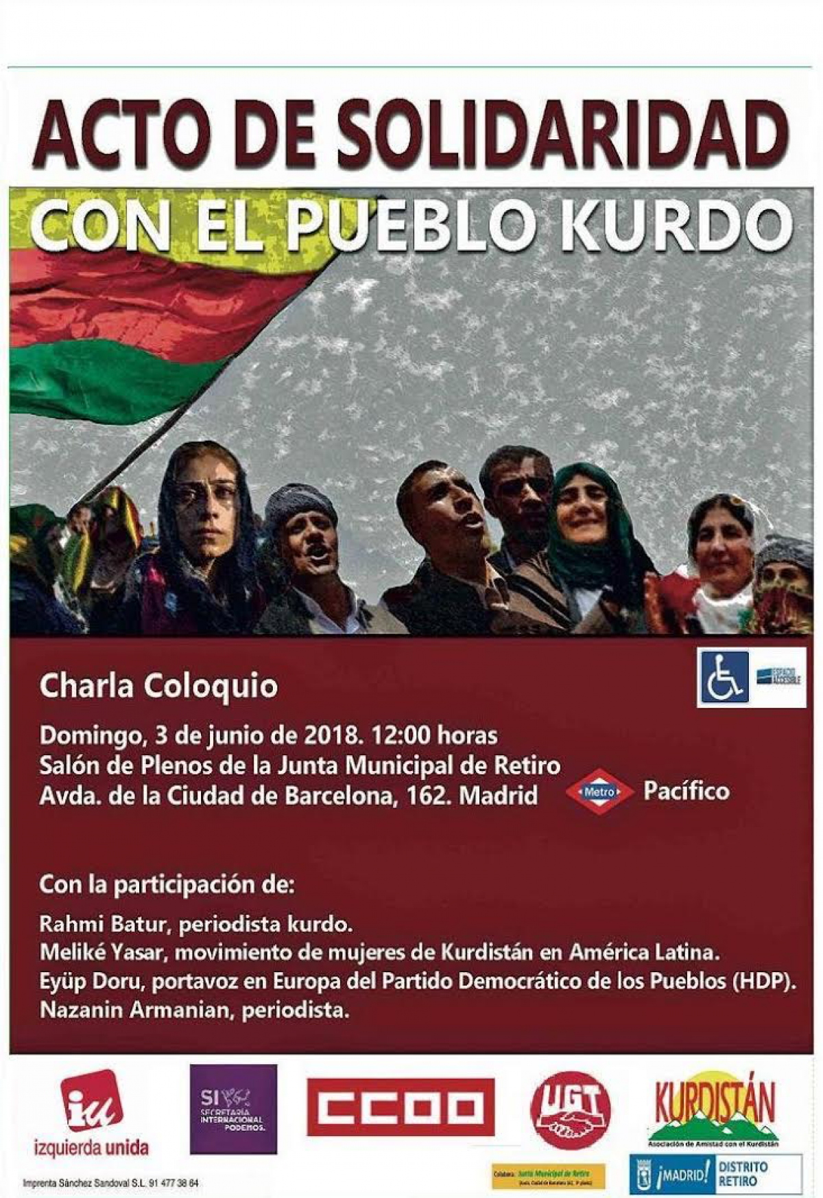 Acto de solidaridad con el pueblo Kurdo
