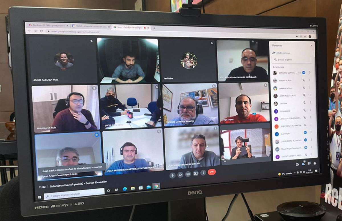 reunión de la coordinadora de CCOO de elevación