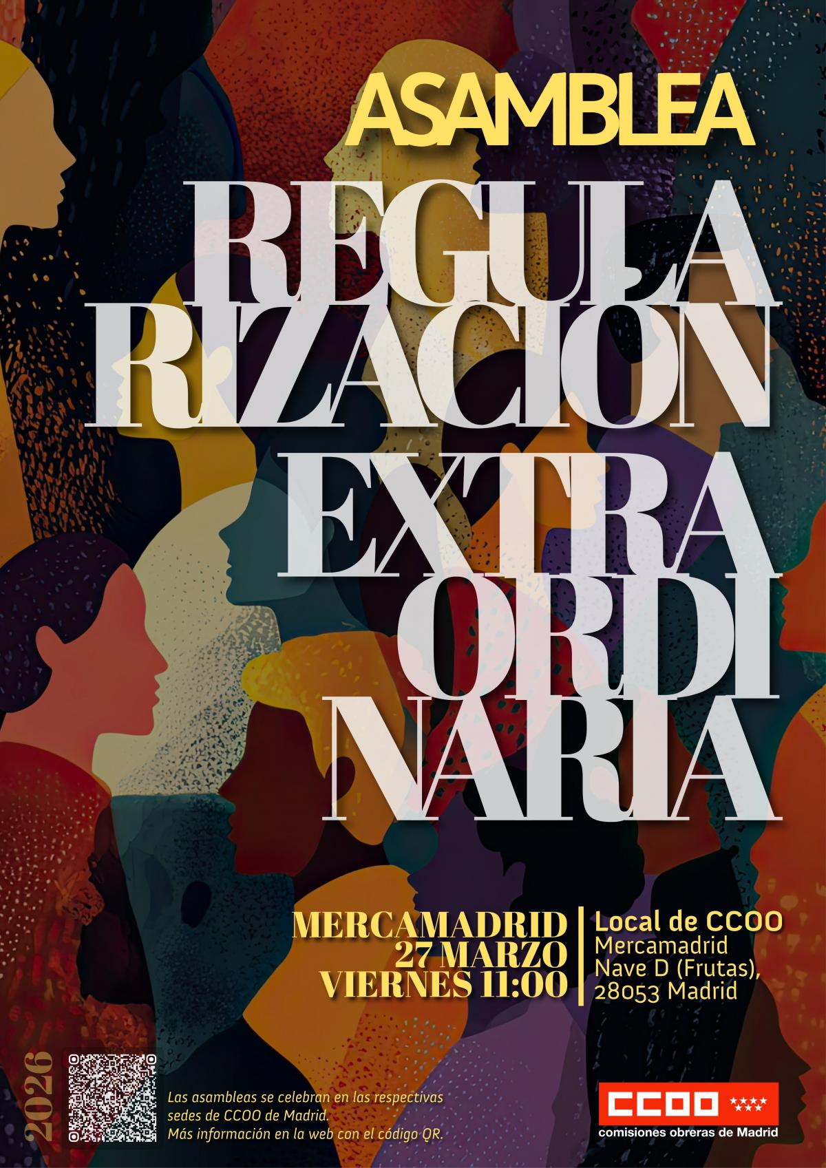 Cartel asamblea regularización Mercamadrid