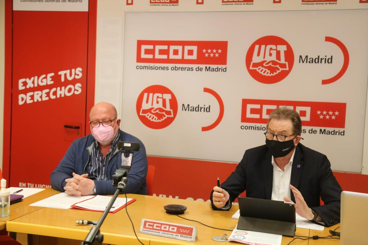Los sindicatos saldrán a la calle en Madrid por el SMI y las pensiones, y contra la Reforma Laboral