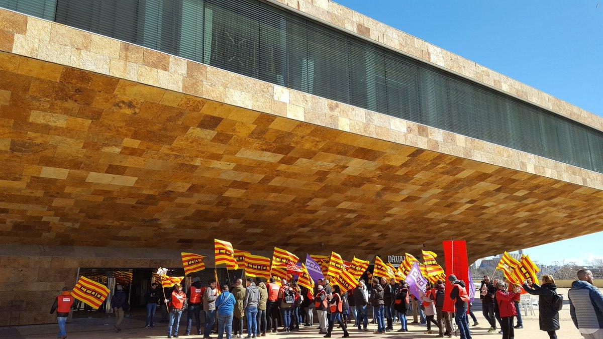 Una de las últimas movilizaciones de CCOO contra la precariedad en el sector cárnico