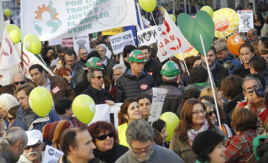 Marcha por el Clima "Frente al cambio climático, cambiemos de modelo" Madrid 29-11-2015
