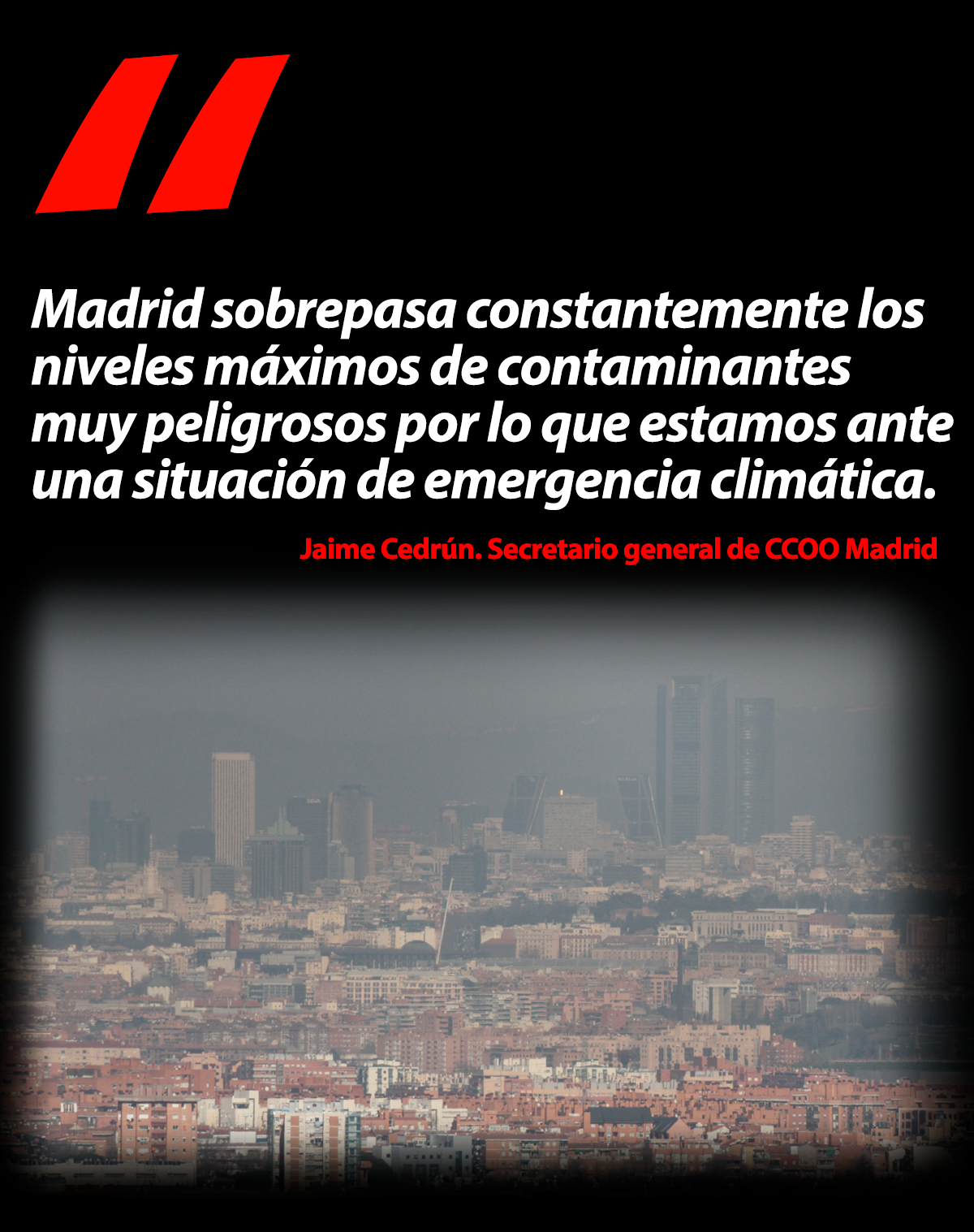 Madrid en estado de emergencia climática