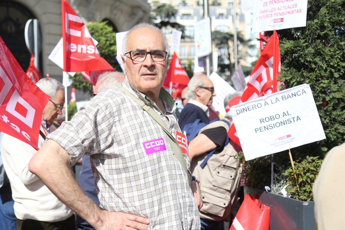 Concentración por unas pensiones dignas en Madrid