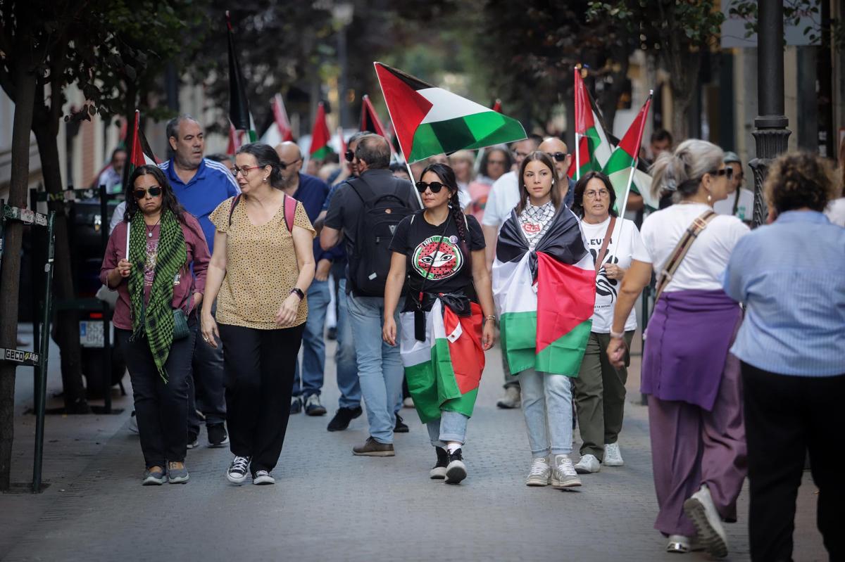 Octubre 2025. Concentración contra el secuestro de "La Flotilla de Gaza" por parte de Israel en aguas internacionales