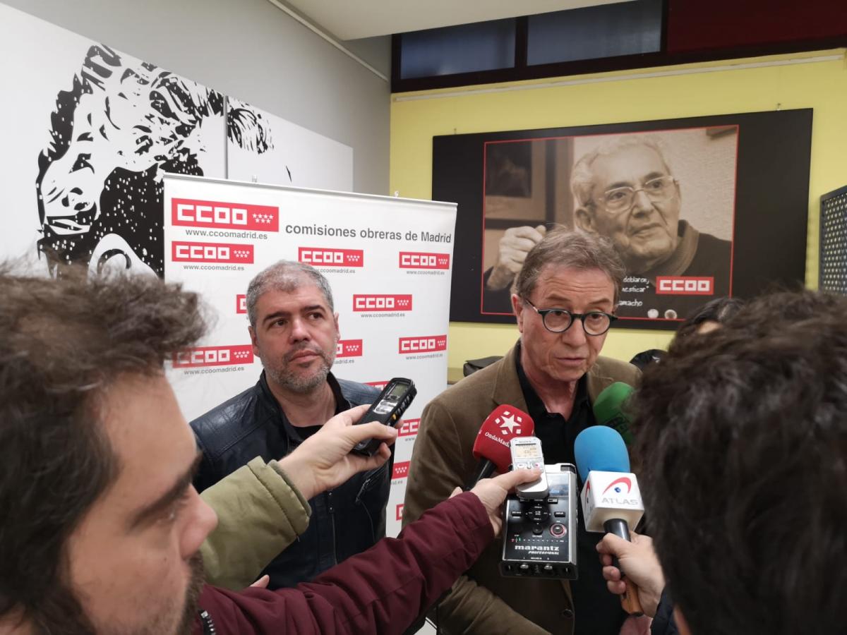 Jaime Cedrún y Unai Sordo, ante los medios de comunicación