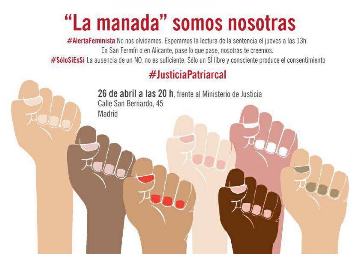 Cartel concentración Madrid