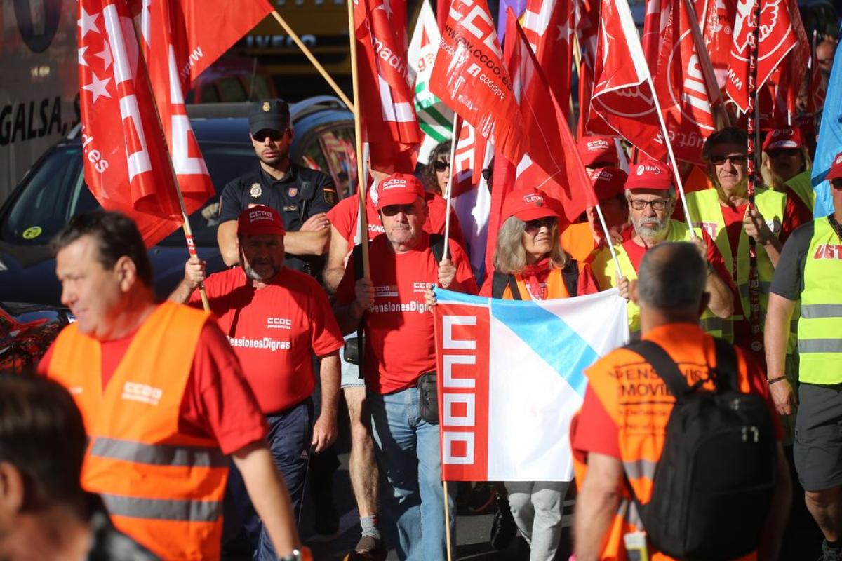 Las marchas por las pensiones dignas llegan a Madrid