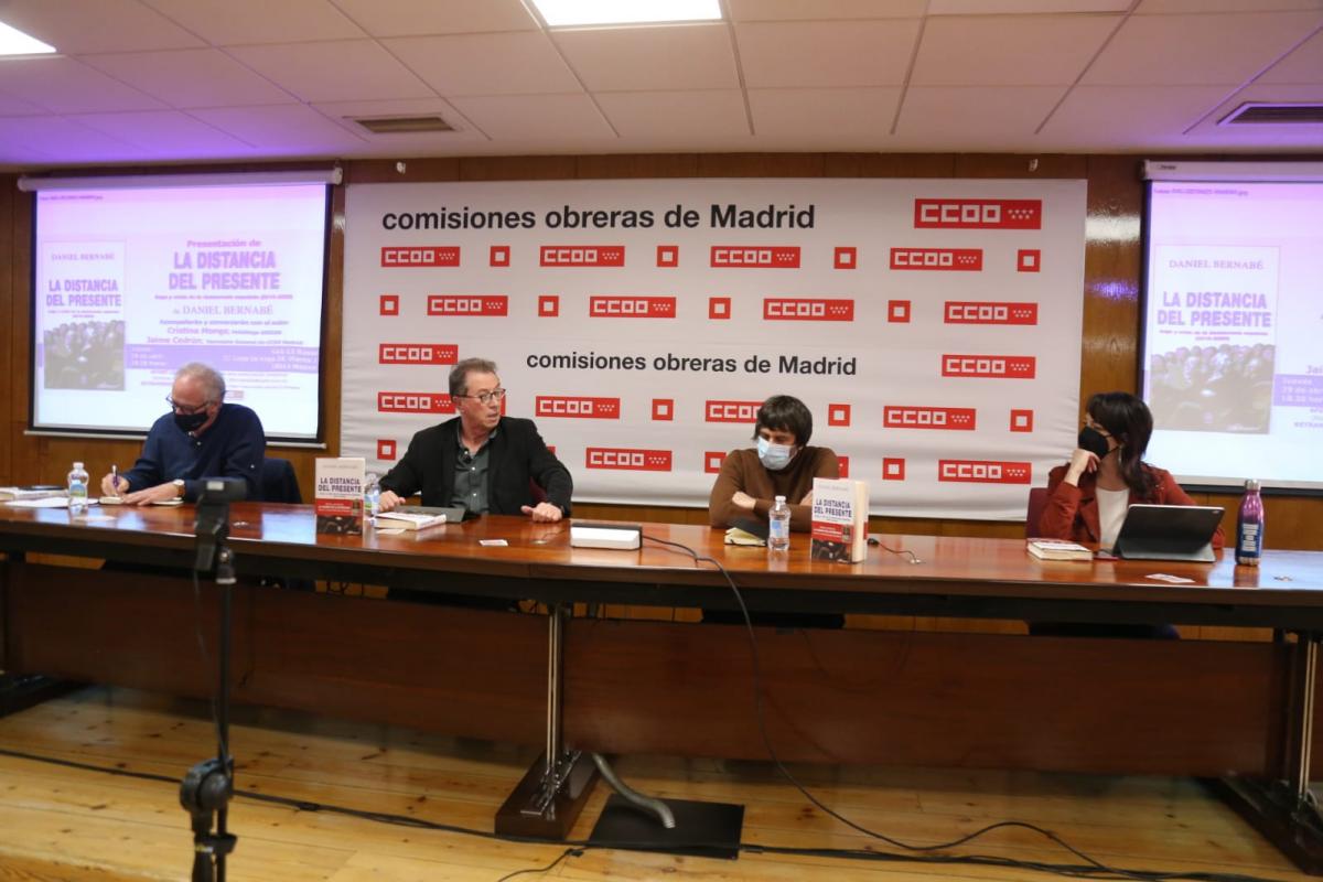Presentación del libro, en la sede de CCOO de Madrid