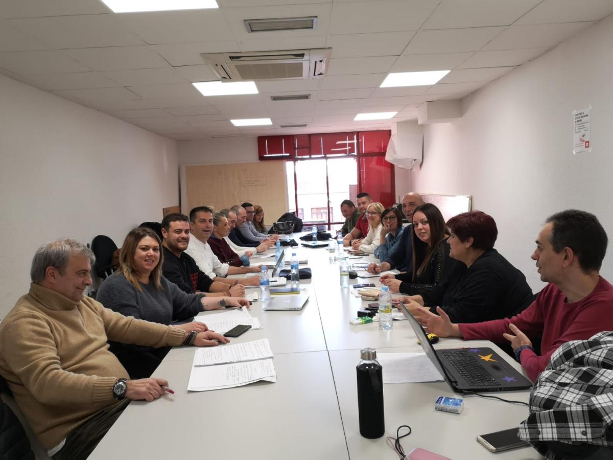 Integrantes de  la sección sindical de Inditex