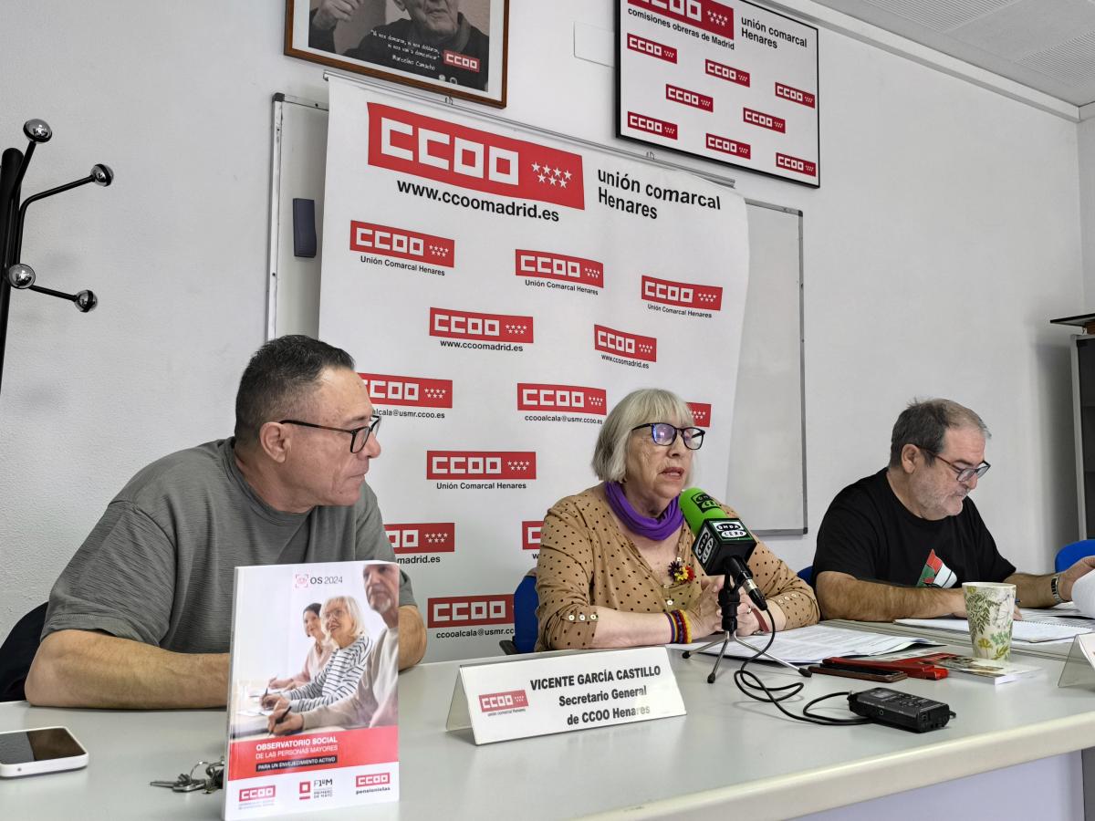 Presentación del Observatorio Social de las Personas Mayores en CCOO Henares