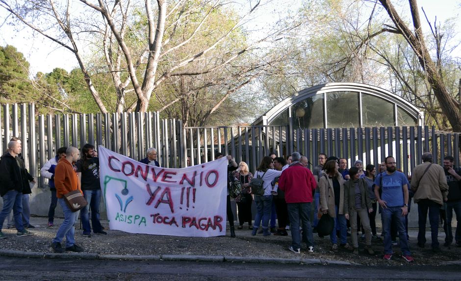 Huelga en el albergue municipal de La Rosa