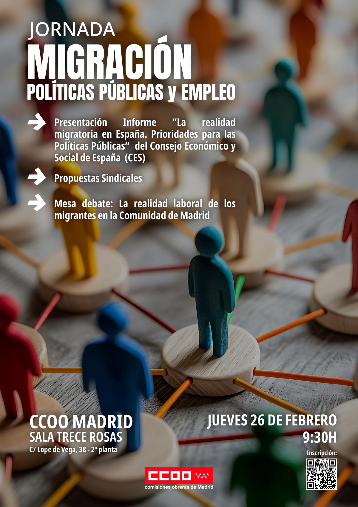 Cartel Jornada Migración, Políticas Públicas y Empleo