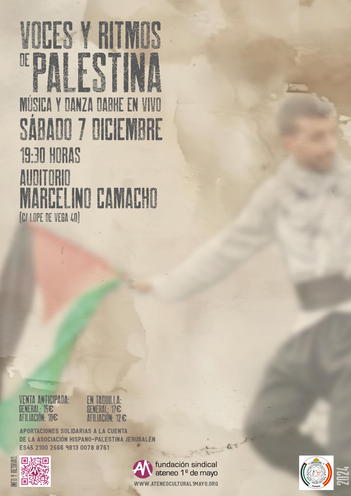 Voces y ritmos de Palestina CARTEL