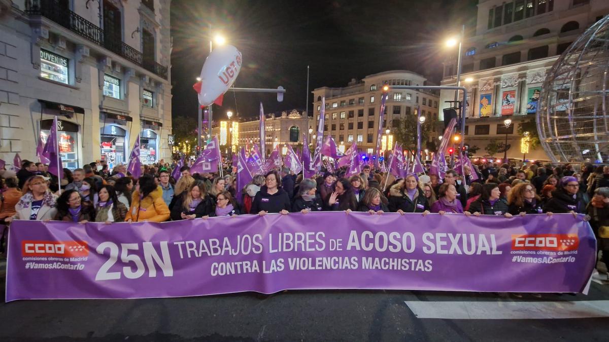 Manifestación del 25N en Madrid