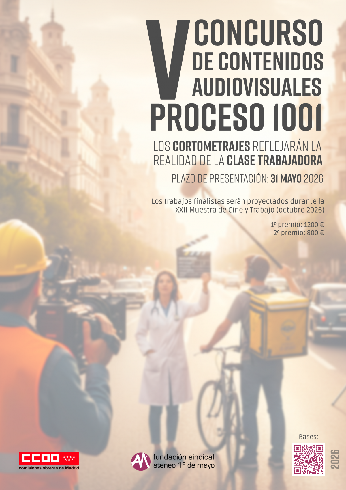 Cartel V Concurso contenidos audiovisuales Proceso 1001