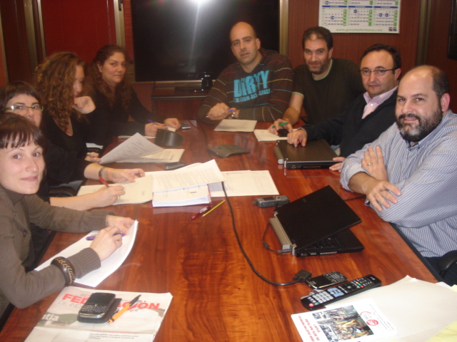 La Comisión de Igualdad en una de las reuniones de negociación.